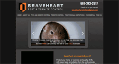 Desktop Screenshot of braveheartpestandtermitecontrol.com
