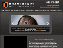 Tablet Screenshot of braveheartpestandtermitecontrol.com